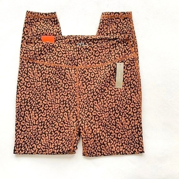 NWT J. Crew High-Rise Weekend Leopard Print Leggings - Picture 4 of 12